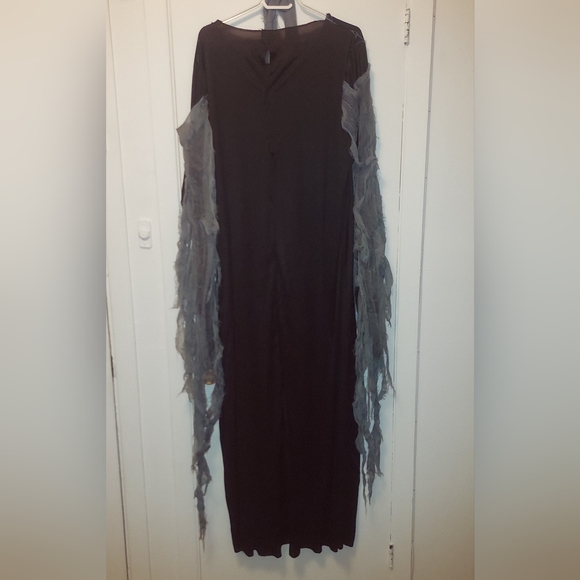 Grim Reaper Demon Black Dress Costume Cosplay Halloween Adult Unisex OS - Picture 3 of 3